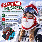 3D Christmas Knit Ski Mask