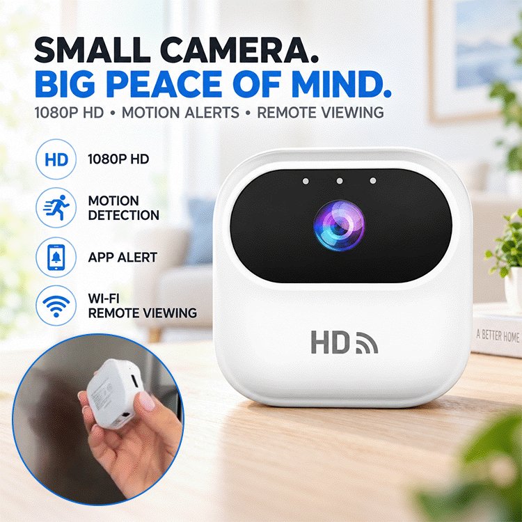 1080P Mini WiFi Camera – Magnetic Motion-Alert Home Monitor