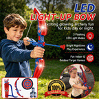 LED Light-Up Kids Bow & Arrow Target Set