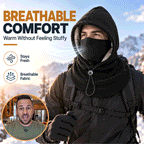 3-in-1 Fleece Hooded Face & Neck Warmer – Adjustable Cold-Weather Cover