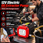 12V 80W Electric Oil Extractor Pump – Portable Fluid Transfer Pump