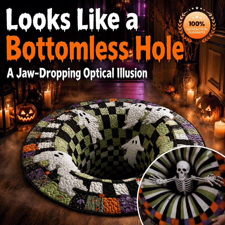 🔥 Last Day 50% OFF – Halloween 3D Optical Illusion Rug