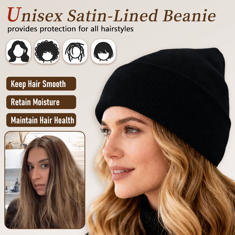 Satin-Lined Beanie — Warmth Without Static or Frizz