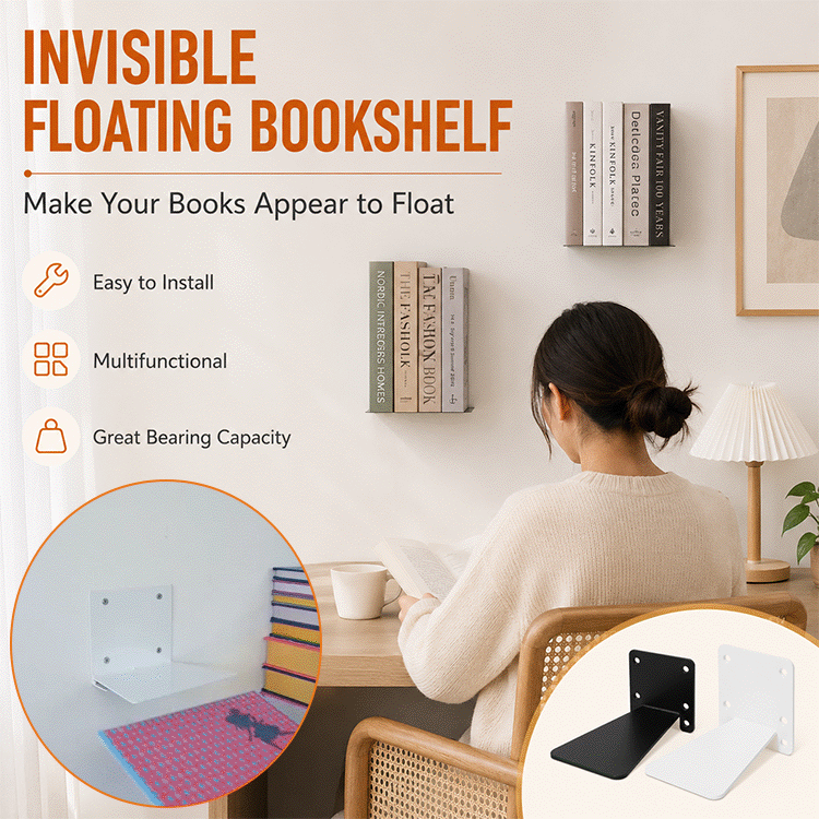 Invisible Floating Bookshelf