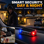 Solar Car Security Indicator Light – Automatic Day/Night Flashing LED