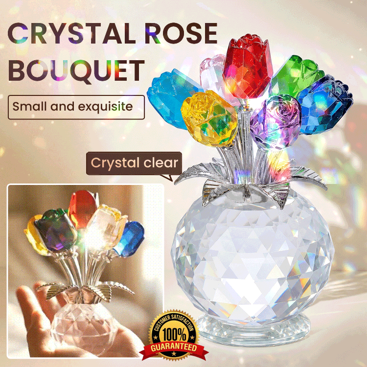 🌹 Eternal Crystal Rose Bouquet — A Gift That Sparkles Forever