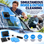 Dual-Sided Magnetic Windshield Cleaner – Inside & Outside Glass Cleaning Kit