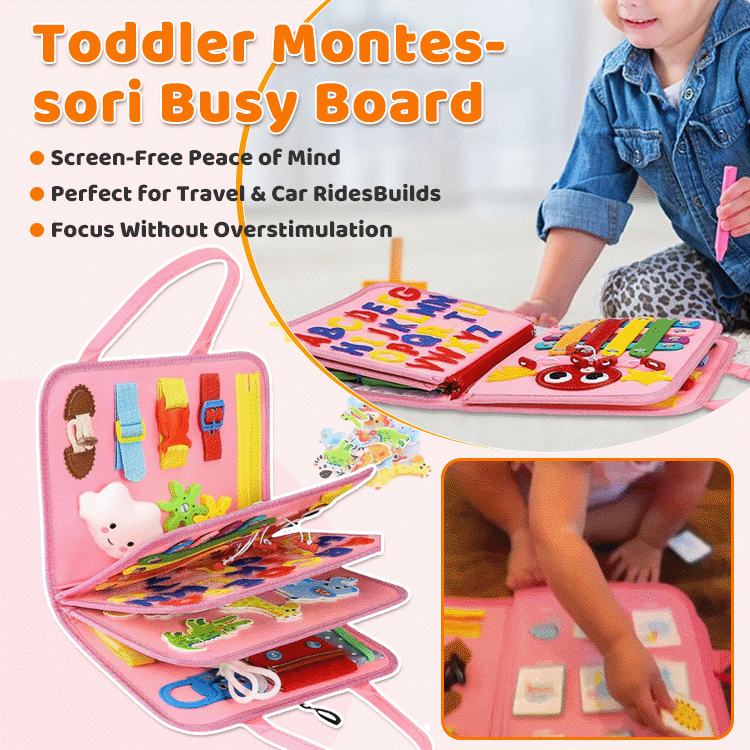 Montessori Busy Board for Toddlers