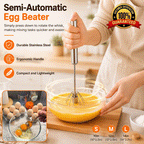 Semi-Automatic Push Egg Whisk