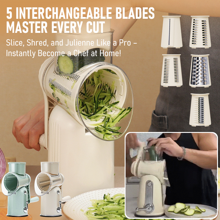 SliceMate - New Pro 5-in-1 Vegetable Slicer – Faster, Safer, Smarter