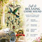 🐦🎐Last Day 50% OFF - 🐦🎐Crystal Bird Wind Chime – Colorful Garden Hanging Decor