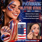 🦅4th of July Glitter Stick✨🔔Red, White & Blue Body & Hair Sparkle