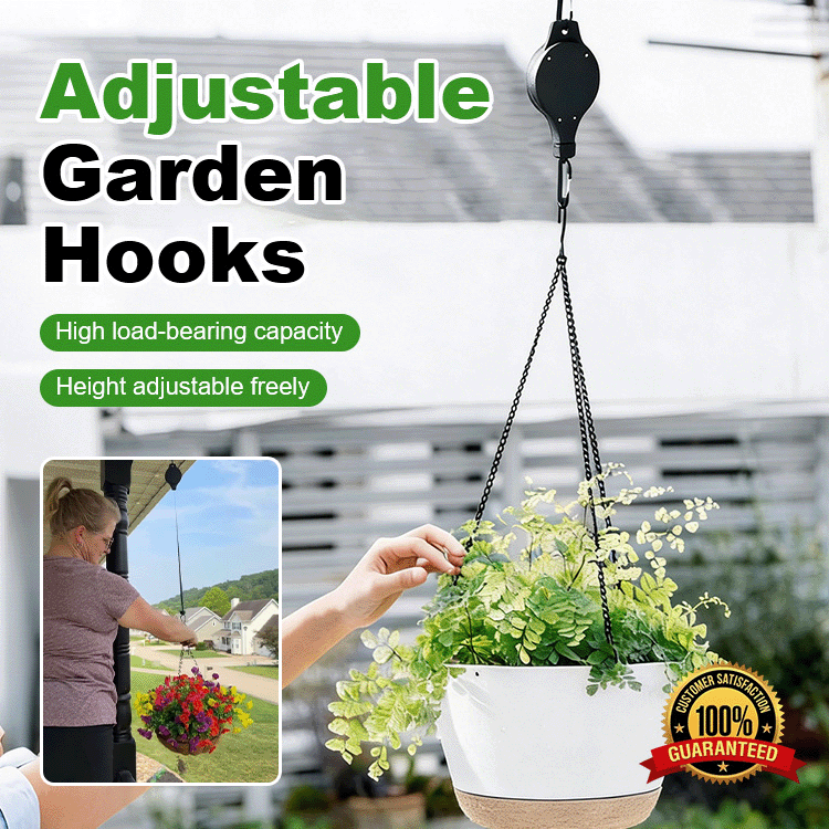 Adjustable Garden Hanging Hook System – Effortless Plant Care & Display