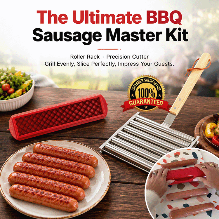 BBQ Hot Dog Slicer & Roller Set
