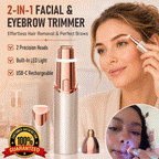 2-in-1 Rechargeable Facial Hair Remover & Eyebrow Trimmer
