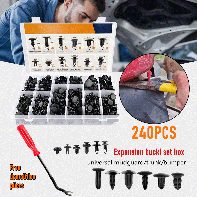 FastenPro™ – Universal Car Trim Clip Assortment Kit (240+ pcs)