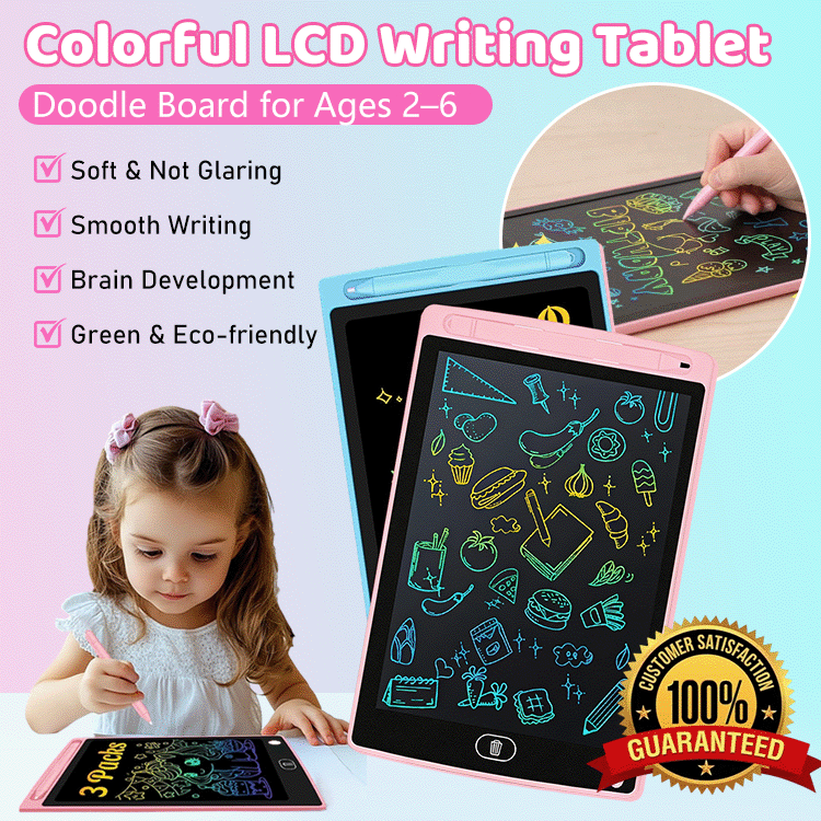 Kids LCD Writing Tablet – No Mess Drawing Pad & Screen-Free Learning Toy