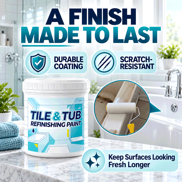 300g White Tile & Tub Refinishing Paint Kit