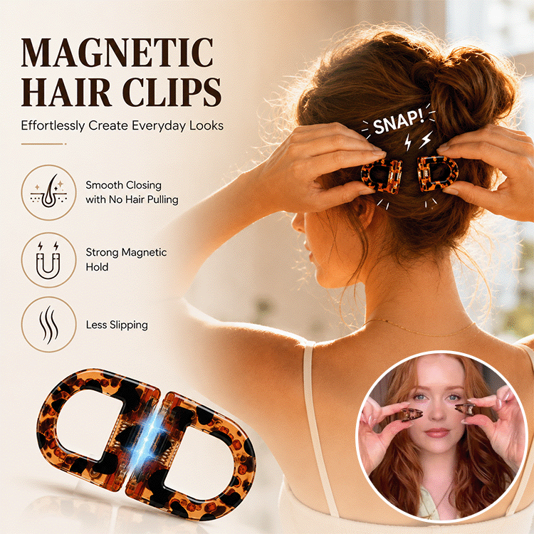 Magnetic No-Pull Hair Styling Clip