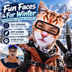 3D Animal Face Winter Balaclava – Full-Coverage Ski Mask