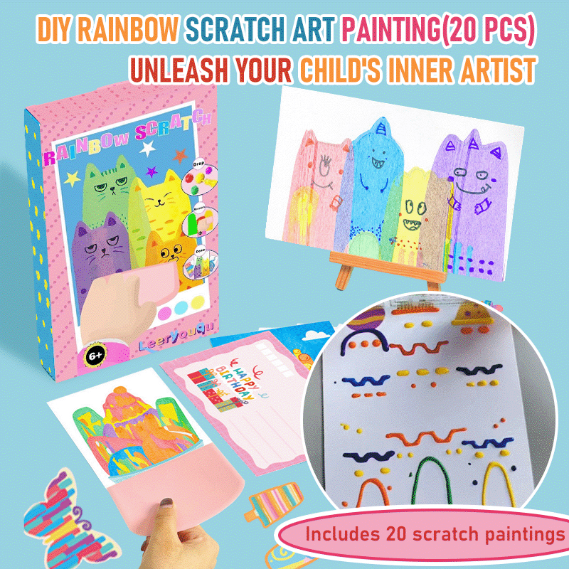 RainbowMagic - Scratch Art Postcard Set (20 Pcs)