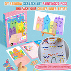 RainbowMagic - Scratch Art Postcard Set (20 Pcs)