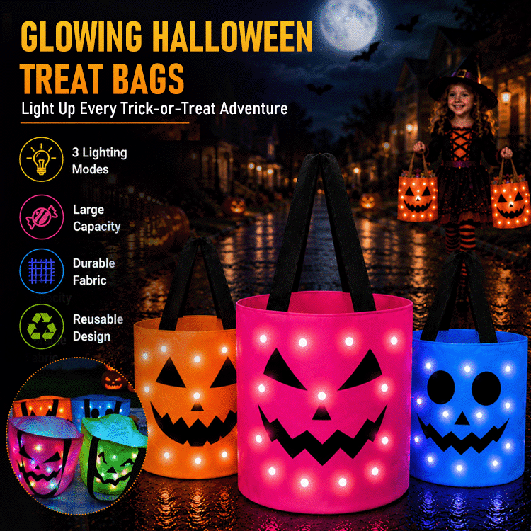 LED Halloween Trick-or-Treat Bag