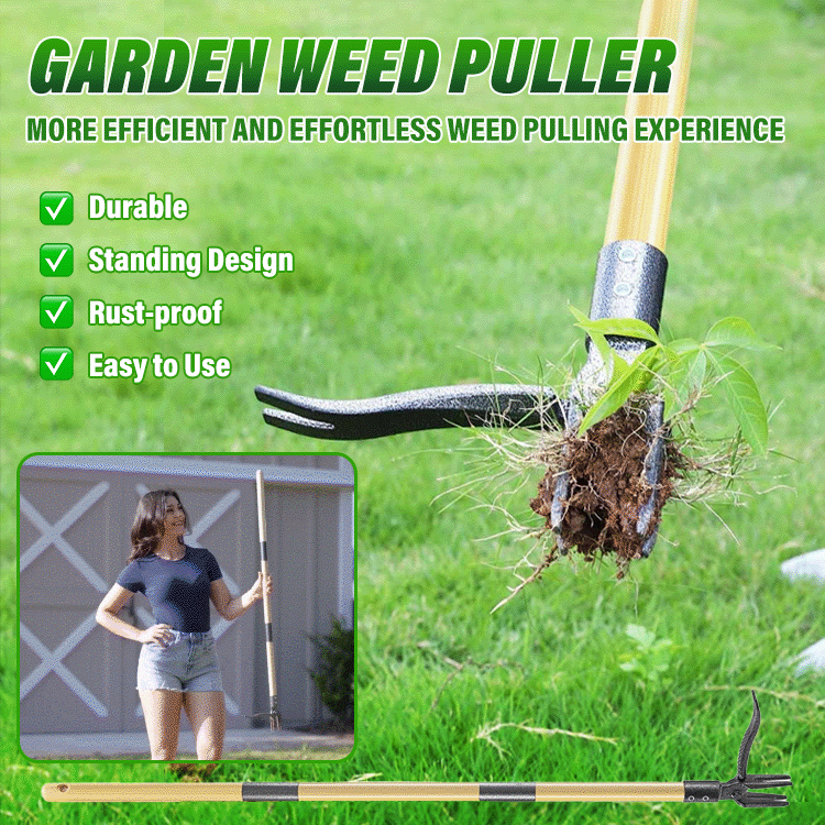 Original Stand-Up Weed Puller with Long Handle — No Bending, No Knee Pain, Just Clean Results