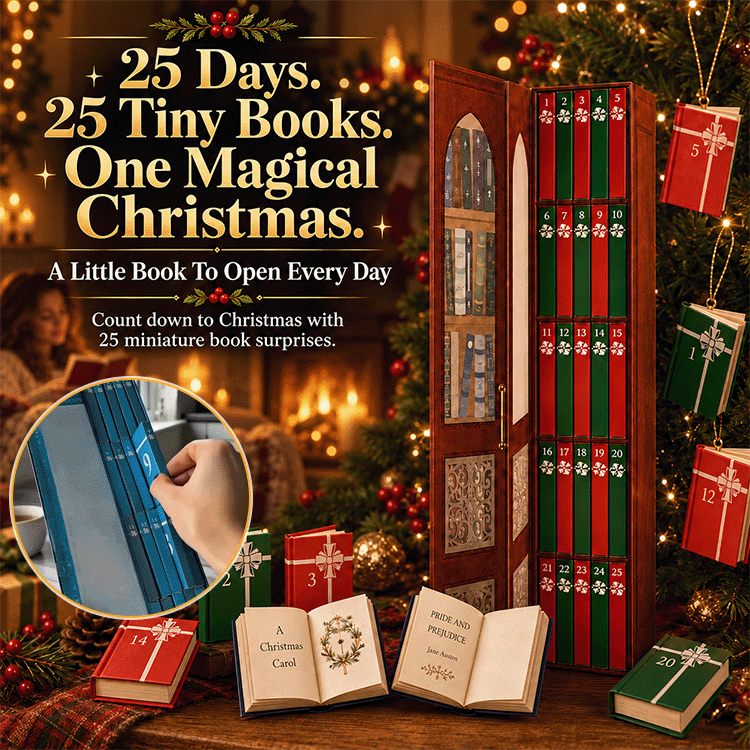 Readable Christmas Book Ornaments - 25 Mini Books