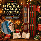 Readable Christmas Book Ornaments - 25 Mini Books