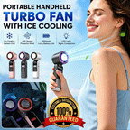 Portable Handheld Fan with LED Light — Strong Wind & Foldable Design