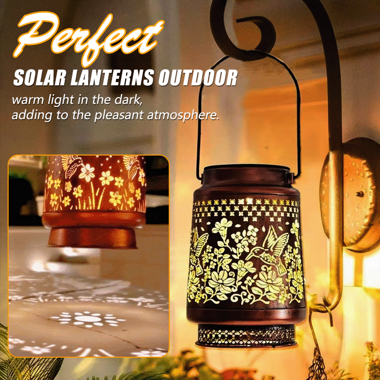 Outdoor Solar Lantern – Hummingbird, Butterfly, Sunflower, Dragonfly & Owl