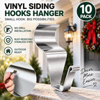 No-Drill Vinyl Siding Hooks – 10-Pack Stainless Steel Outdoor Hangers