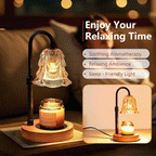 GlowMelt™ Flameless Candle Warmer Lamp – Vintage Cozy Home Light
