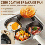 Premium Titanium Interior Breakfast Pan — Designed for Smooth, Even Cooking