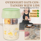 Overnight Oats Containers with Lids & Spoons