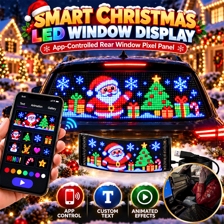 Custom Christmas Car Window LED Display