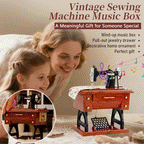 Vintage Sewing Machine Music Box