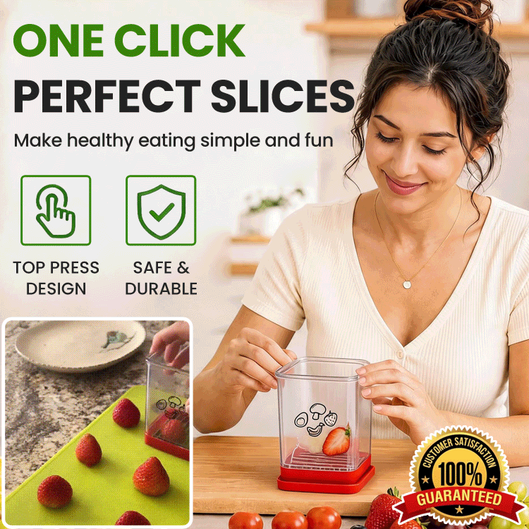 One-Press Fruit Slicer & Prep Cup
