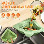 Magnetic Twist-Release Corner Sink Strainer