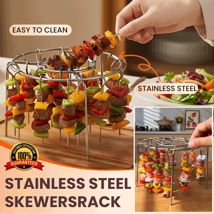 24-Skewer Vertical Kabob Rack for Air Fryer & Oven