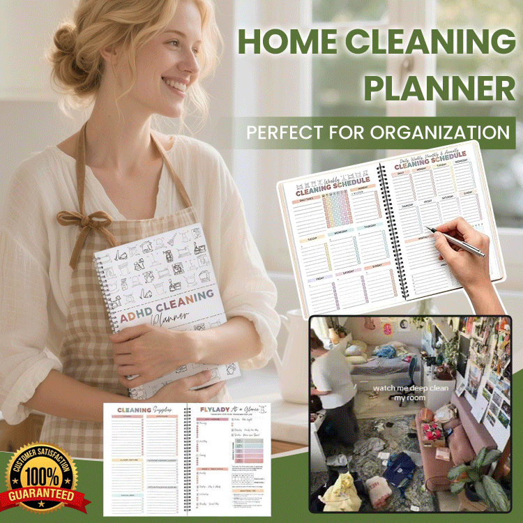 ADHD-Friendly Cleaning Planner – Home Organization & Daily Cleaning Checklist