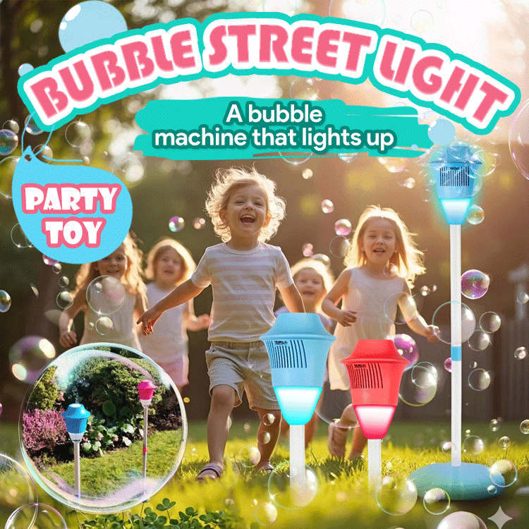 Rechargable Bubble Torch Machine – Colorful Outdoor Fun for Kids & Parties