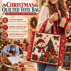 Quilted Christmas Tote Bag – Festive Holiday Carryall