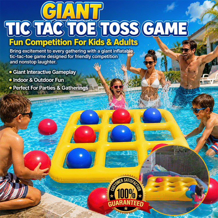 Inflatable Pool Tic Tac Toe Game