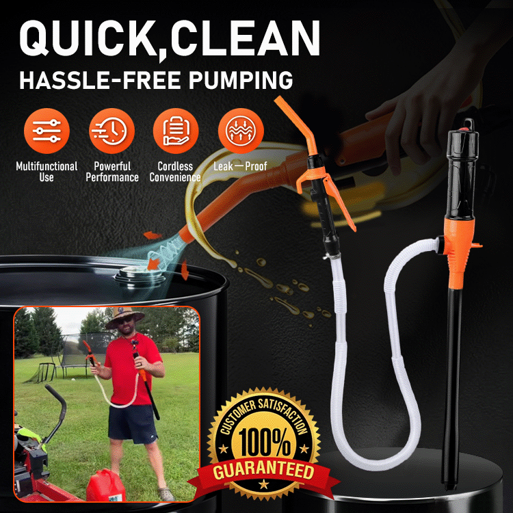 Battery Powered Fuel Transfer Pump with Flexible Hose