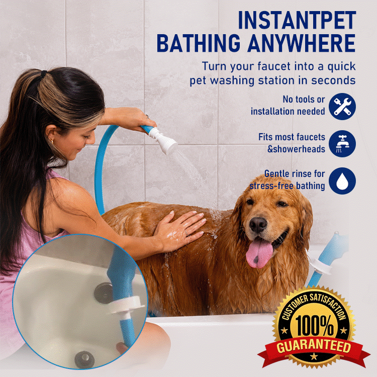 6FT Flexible Pet Shower Hose & Bath Sprayer
