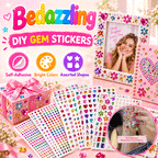 Self-Adhesive Rhinestone Gem Stickers – 3000-Piece Mixed Shape Craft Set