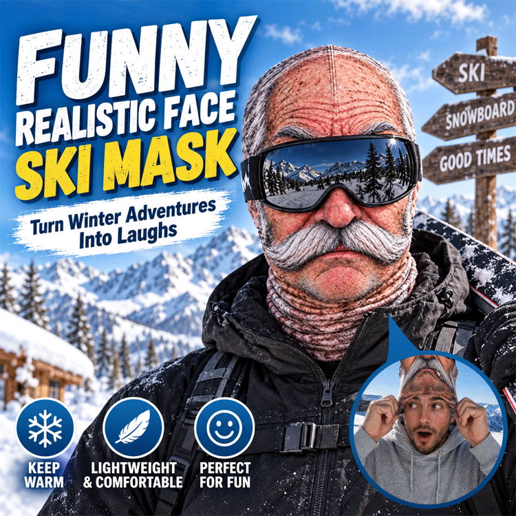 Funny Grandpa Face Balaclava