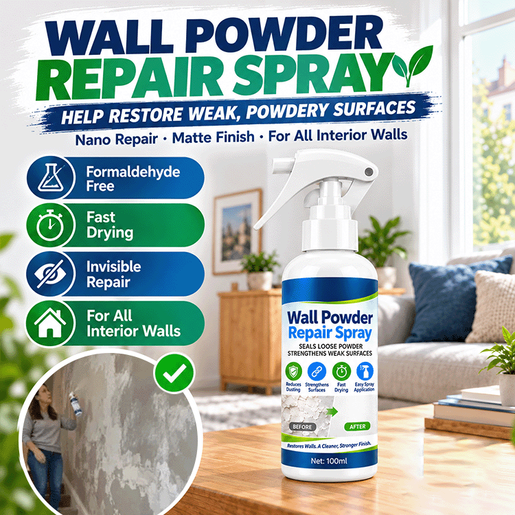 Wall Powder Repair Spray – Deep-Penetrating Surface Hardener